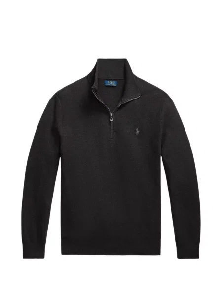 Tricou polo Polo Ralph Lauren cu glugă cu blană cu broderie roșu