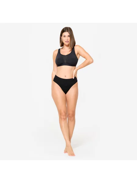 Stanik sportowy Decathlon czarny