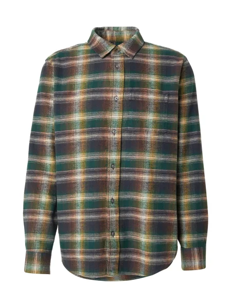 GAP Cămașă bleumarin / verde închis / portocaliu / murdar alb