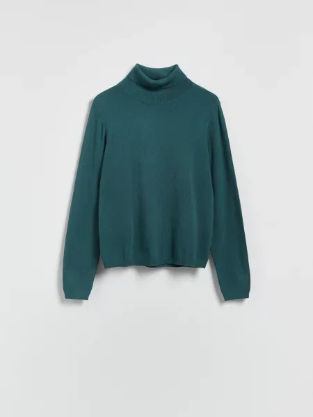 Reserved Гольф з віскозою синьо-зелений зелена