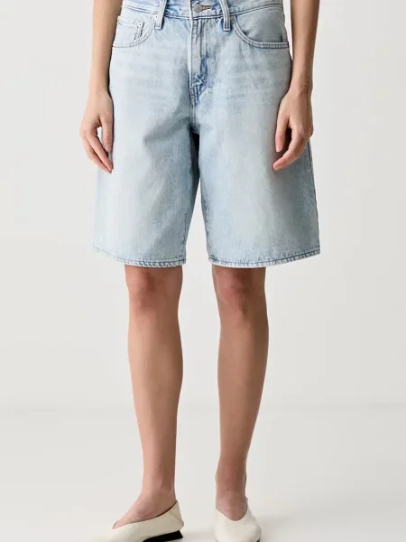 Levi's pantaloni scurți pentru femei din SQUARE PEG albastru