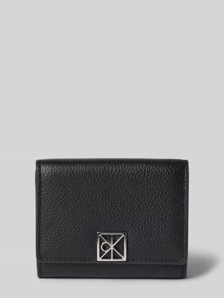 Calvin Klein portfel RFID skórzany czarny