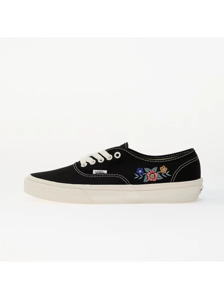 Květinové tenisky Vans Authentic černé
