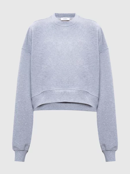 Меланжевый свитшот Wardrobe.nyc серый