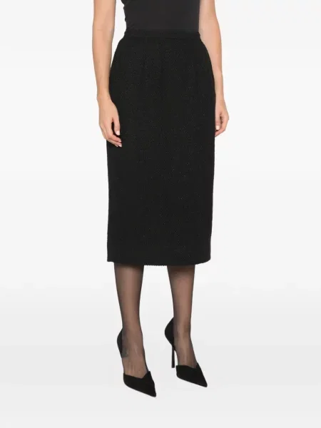 Fustă tip creion Dolce & Gabbana tricotate negru