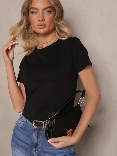 Casualowy T-shirt Rivali czarny