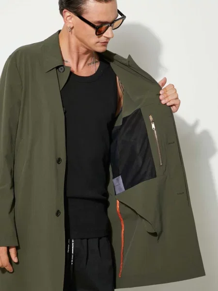 Плащ Paul Smith перехідний зелений