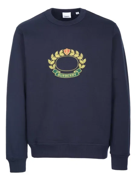 BURBERRY Sweater majica Burberry Pullover tamno plava
