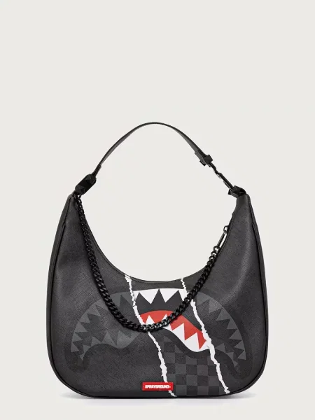 Geantă shopper Sprayground din piele gri
