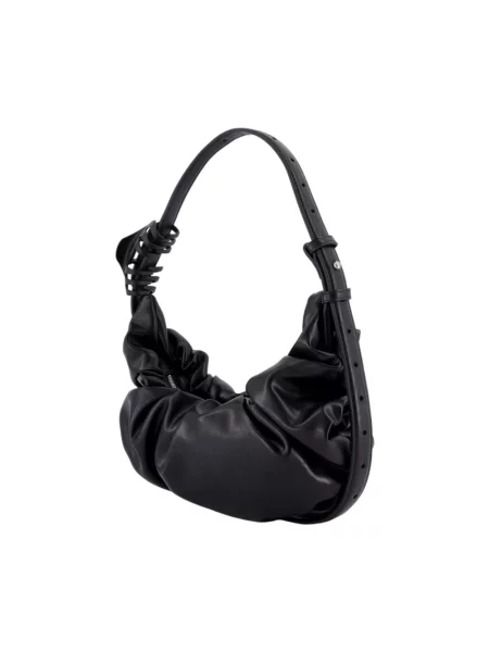 Torebka hobo Diesel z falbankami czarna