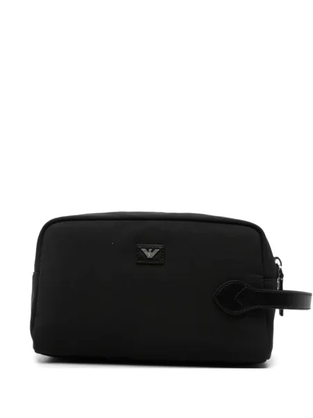 Τσάντα Emporio Armani με αυτόγραφο μαύρο