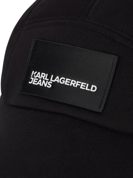 Căciulă Karl Lagerfeld Jeans cu autograf negru