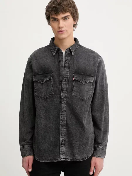 Levi's cămașă jeans negru