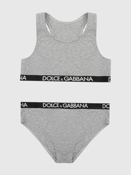 Дитячий набір із топа та трусиків Dolce&gabbana сірий