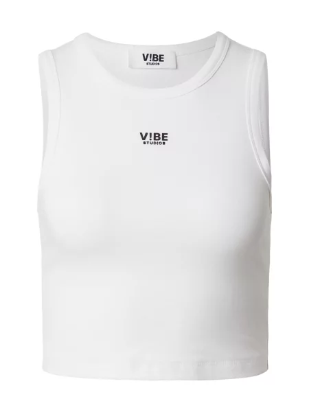 V!BE STUD!OS Top fekete fehér