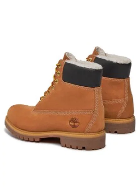 Šněrovací krajkové nepromokavé kozačky Timberland hnědé