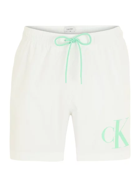 Olcsóbban. Férfi úszónadrág Calvin Klein Medium Drawstring classic white. Méret: S fehér