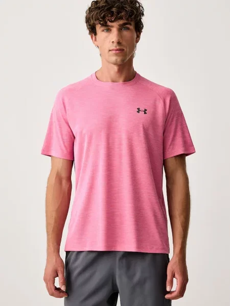 Under Armour T-shirt sportowy Tech Textured różowa