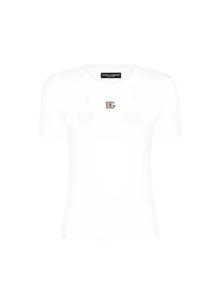 Koszulka Dolce And Gabbana z logo biała