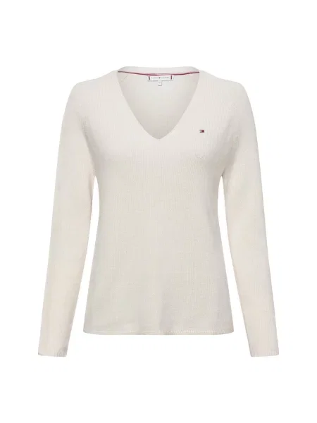 Tommy Hilfiger Sweter z dzianiny Kobiety jednolity M beżowy