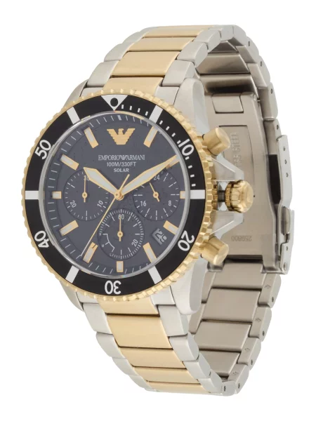 Emporio Armani Ceas analogic World Explorer auriu argintiu negru