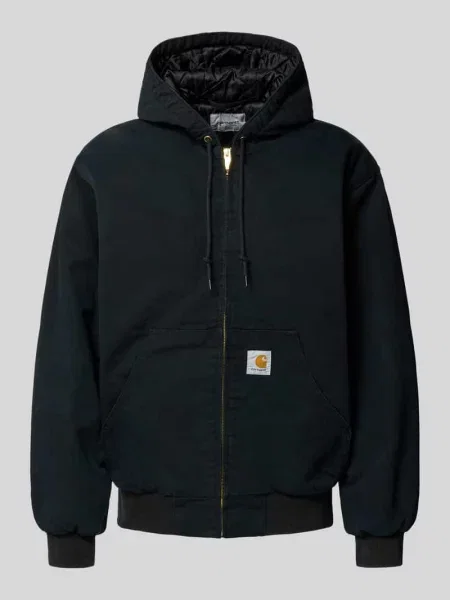 Kurtka Carhartt Wip z logo płócienna czarna