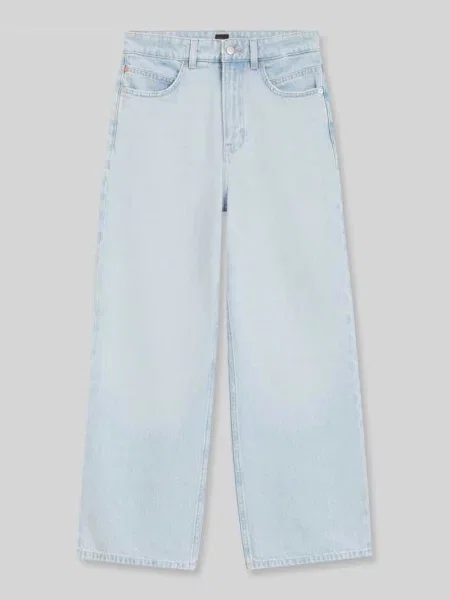 Jeansy o kroju straight fit Boss Orange