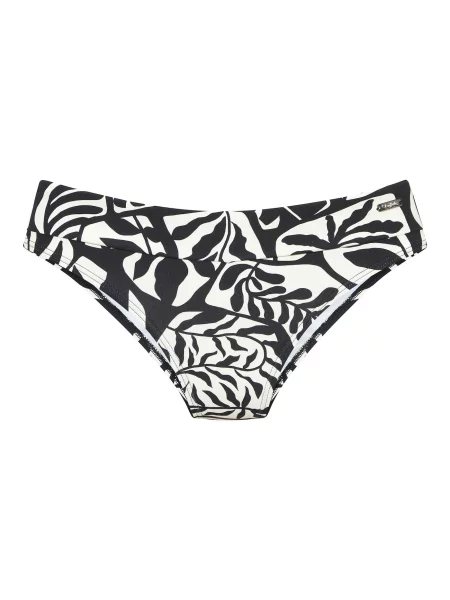 BUFFALO Slip costum de baie negru alb