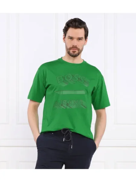 BOSS GREEN Tricou Talboa AJ 1 verde