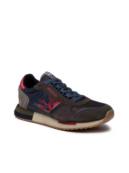 Buty do biegania Napapijri zamszowe casual do biegania szare