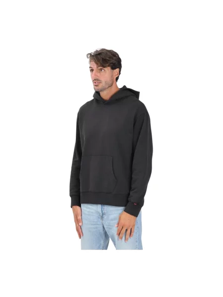 Bluza z kapturem o kroju relaxed fit z kieszenią kangurką Levi's czarna