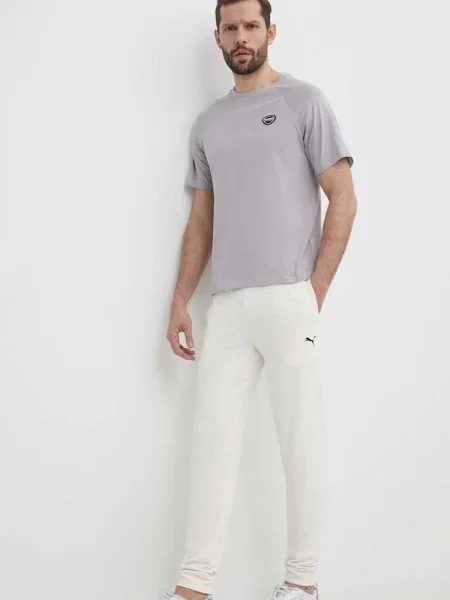Футболка Hummel hmlLGC KAI REGULAR HEAVY T-SHIRT з аплікацією сірий