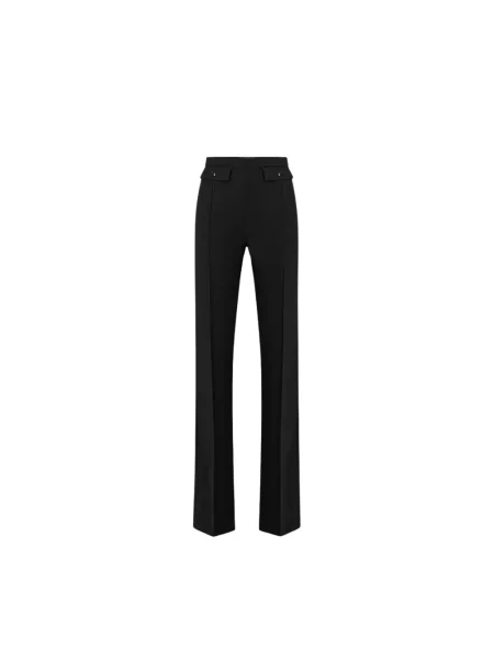 Spodnie palazzo Elisabetta Franchi z krepy czarne