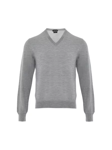 Dzianinowy sweter Tom Ford szary