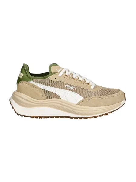 Sneakersy Puma Rider skórzane zielone