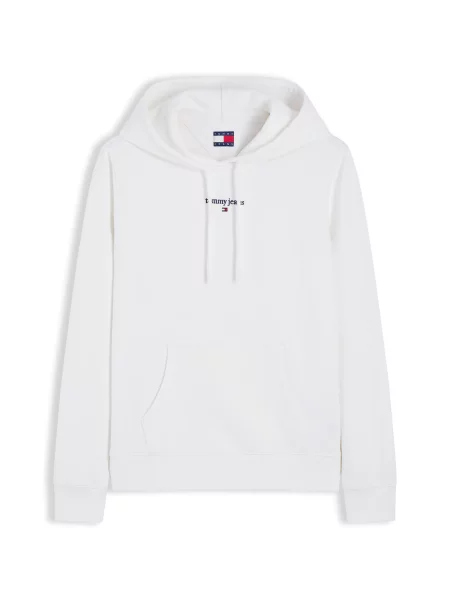 Geacă de blugi Tommy Jeans clasică alb