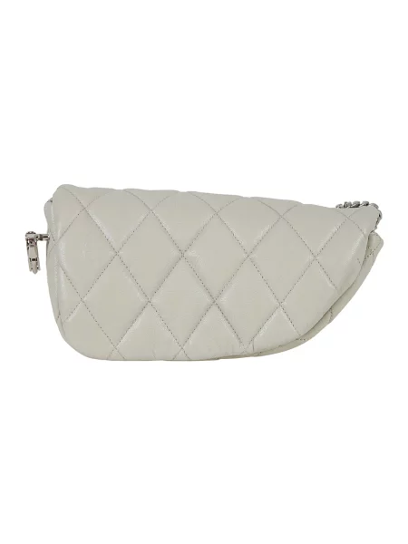 Torebka Burberry skórzana szara