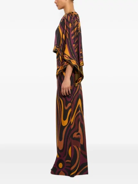 Rochie Pucci de mătase cu imagine negru