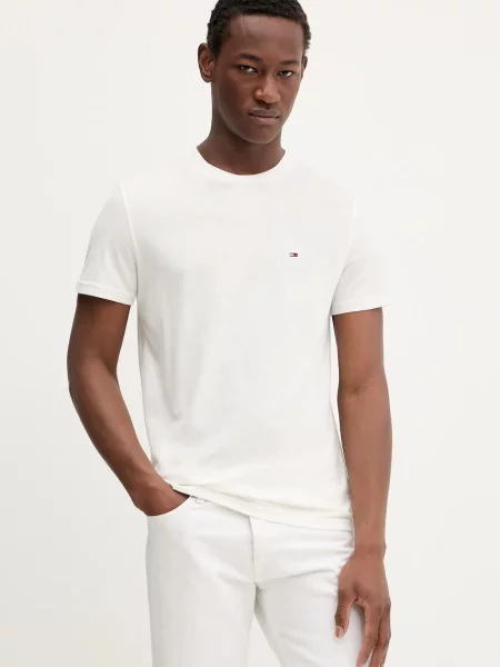 Тениска Tommy Jeans 2 броя с изчистен дизайн черно