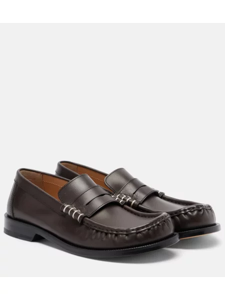 Pantofi loafer Jw Anderson din piele maro
