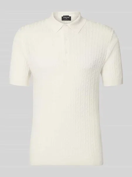 Koszulka polo o kroju regular fit z czystej bawełny model ADRIAN-CA' Strellson biała