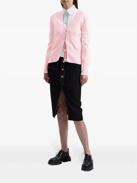 Dryžuotas kardiganas Thom Browne rožinė