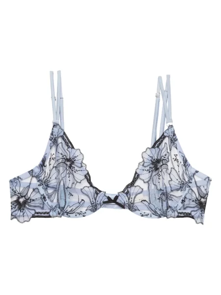 Sutien Fleur Du Mal cu broderie albastru