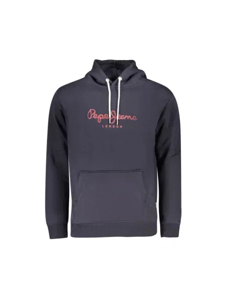 Bluza z kapturem Pepe Jeans niebieska