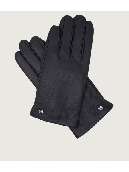 Tommy Hilfiger De piele mănuși ESSENTIAL FLAG