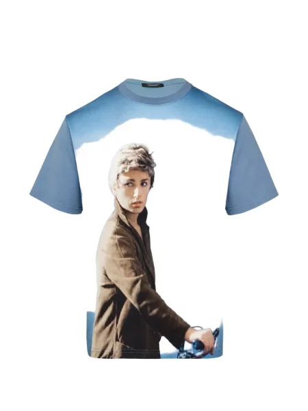 Tricou Undercover cu imagine albastru