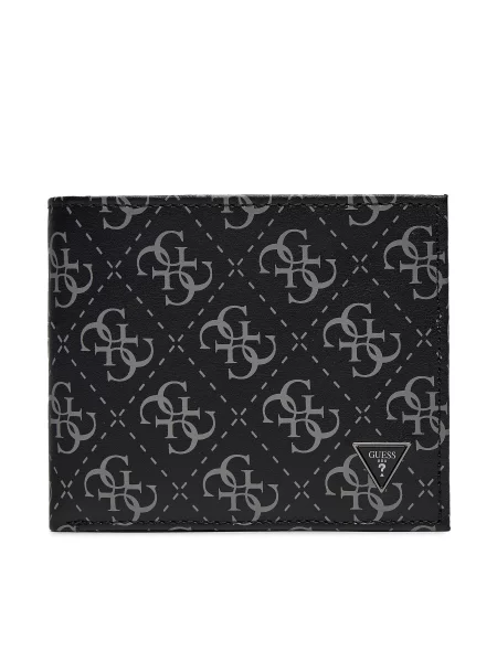 Кожаный кошелек Guess черный
