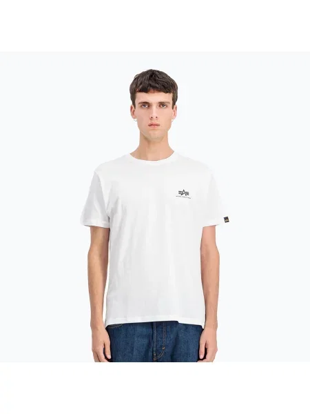 Tričko Alpha Industries Backprint white bílé