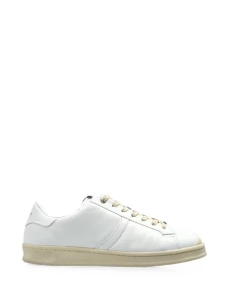 Sneakerși Jil Sander din piele alb