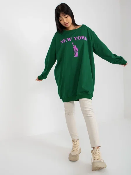 Hanorac Fashionhunters verde